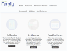 Tablet Screenshot of corridorfamilyguide.com